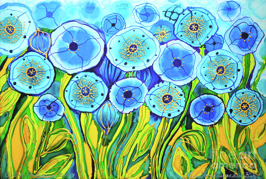 Mod Poppies Painting