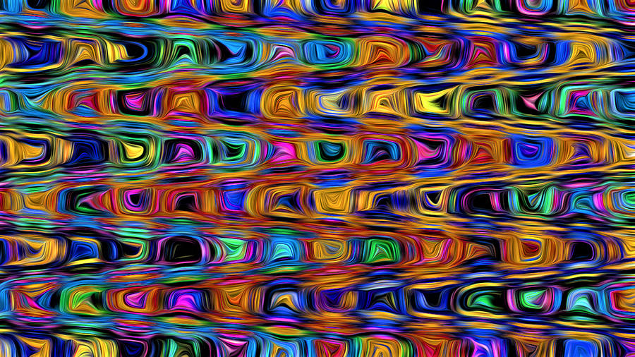 Mod Psychedelic Pattern - Abstract Digital Art by Ronald Mills