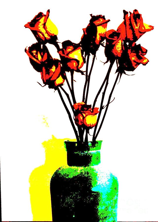 Rose Digital Art - Mod Roses by Marsha Heiken
