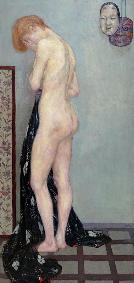 Nude Painting - Model, 1904 by Emil Orlik