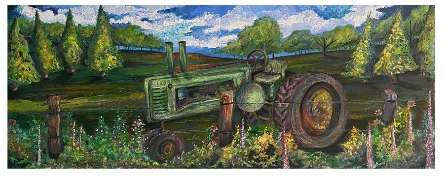 Model A In The Pasture Painting