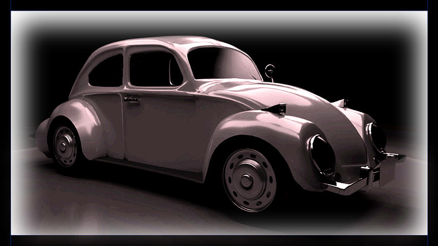 Model Car #3 Digital Art by Rose Lewis