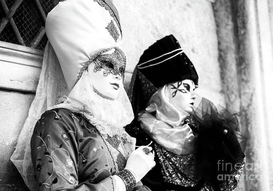 Model Headdress at Carnevale di Venezia in Italia Photograph by John Rizzuto