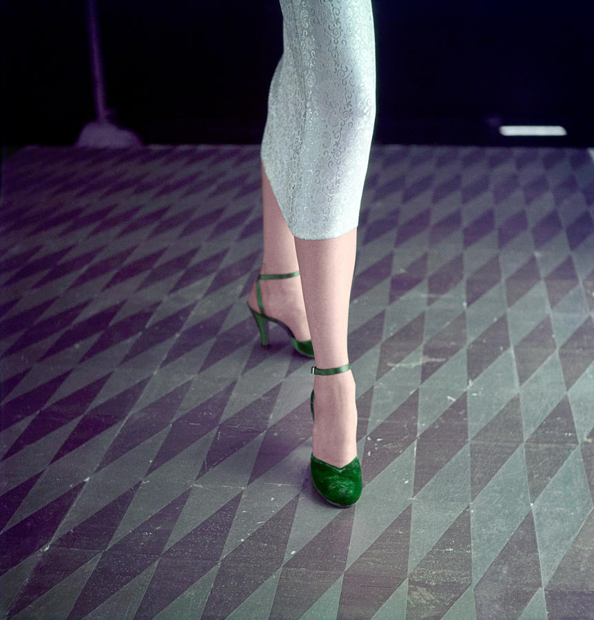 New York City Photograph - Model In Palter Deliso Sandals by Frances McLaughlin-Gill