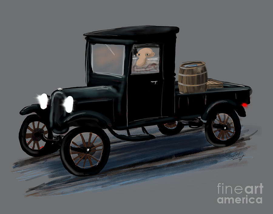 Model T Truck Hauling  Digital Art by Doug Gist