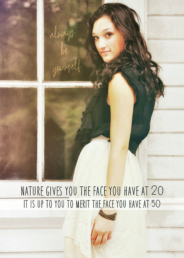 MODELING quote Photograph by Jamart Photography