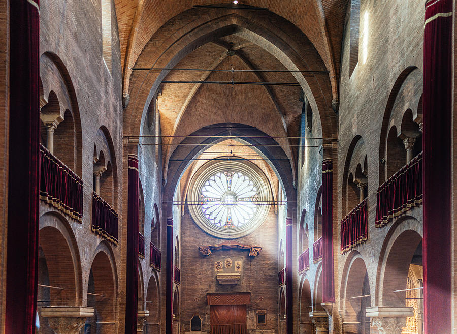 Modena Cathedral, interior view. Emilia Romagna, Italy Photograph by Francesco Riccardo Iacomino