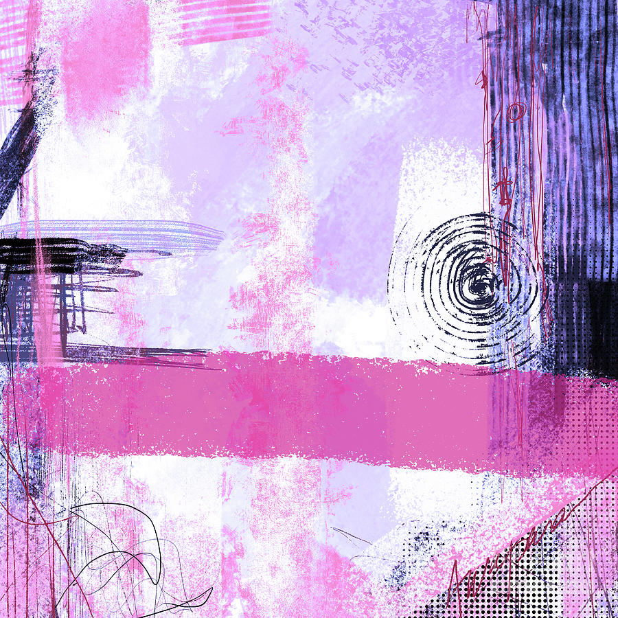 Modern Abstract Artwork - LilacHome Decor Digital Art by Patricia Awapara