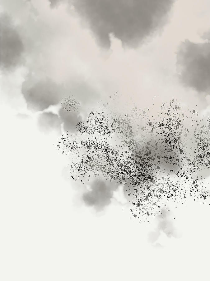 Modern Abstract Cloud Art in Neutral Tones Digital Art by Kate Morton ...