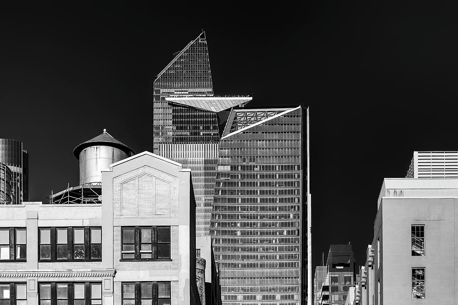 Modern and Old Architecture In Monochrome Photograph by Cate Franklyn