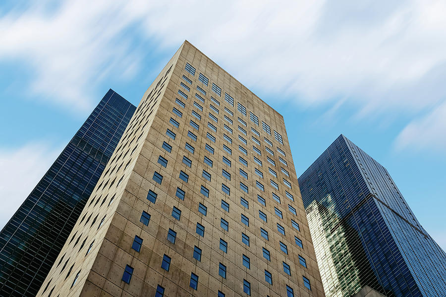 Modern Architecture Office Buildings In New York City Photograph By Jjf 