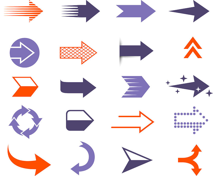 Modern Arrows Drawing by Amtitus