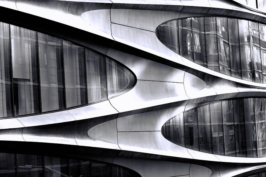 Modern Art On A Building Photograph by Allen Beatty