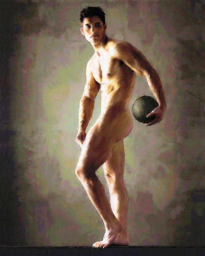 Modern Athlete Painting by Troy Caperton