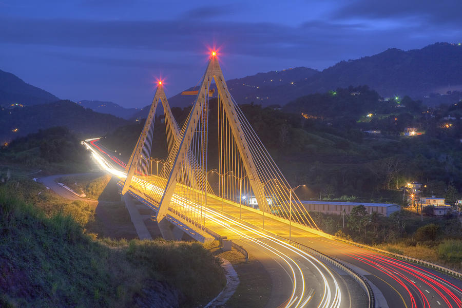 Modern Bridge in Puerto Rico Photograph by TexPhoto
