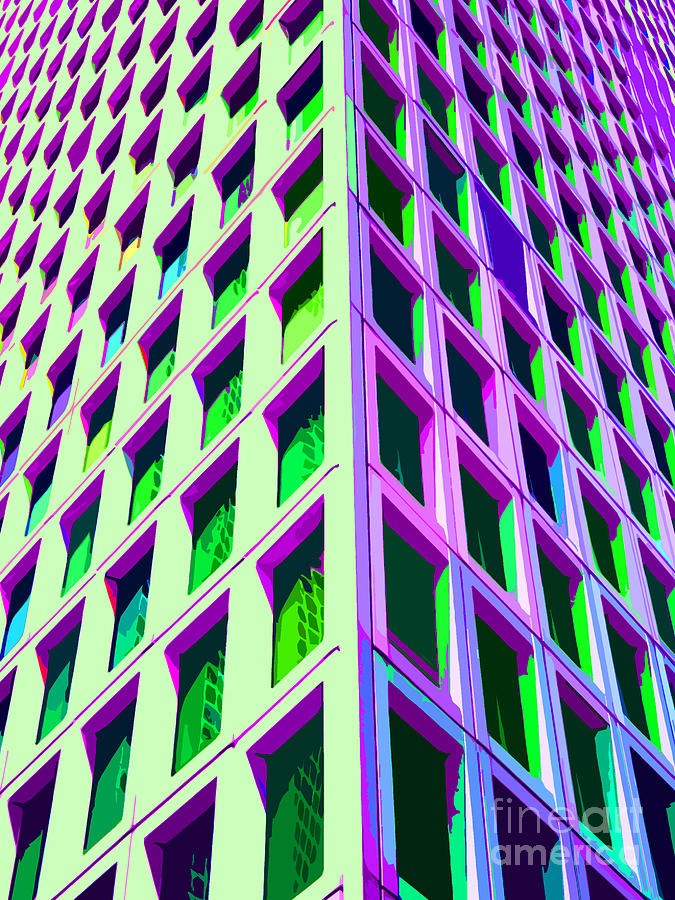 Abstract Digital Art - Modern Building Abstract 3 by Edward Fielding