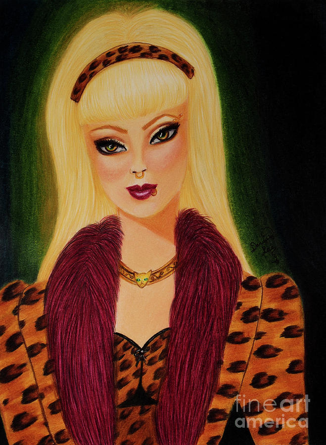 Modern Classic Leopard Painting by Dorothy Lee