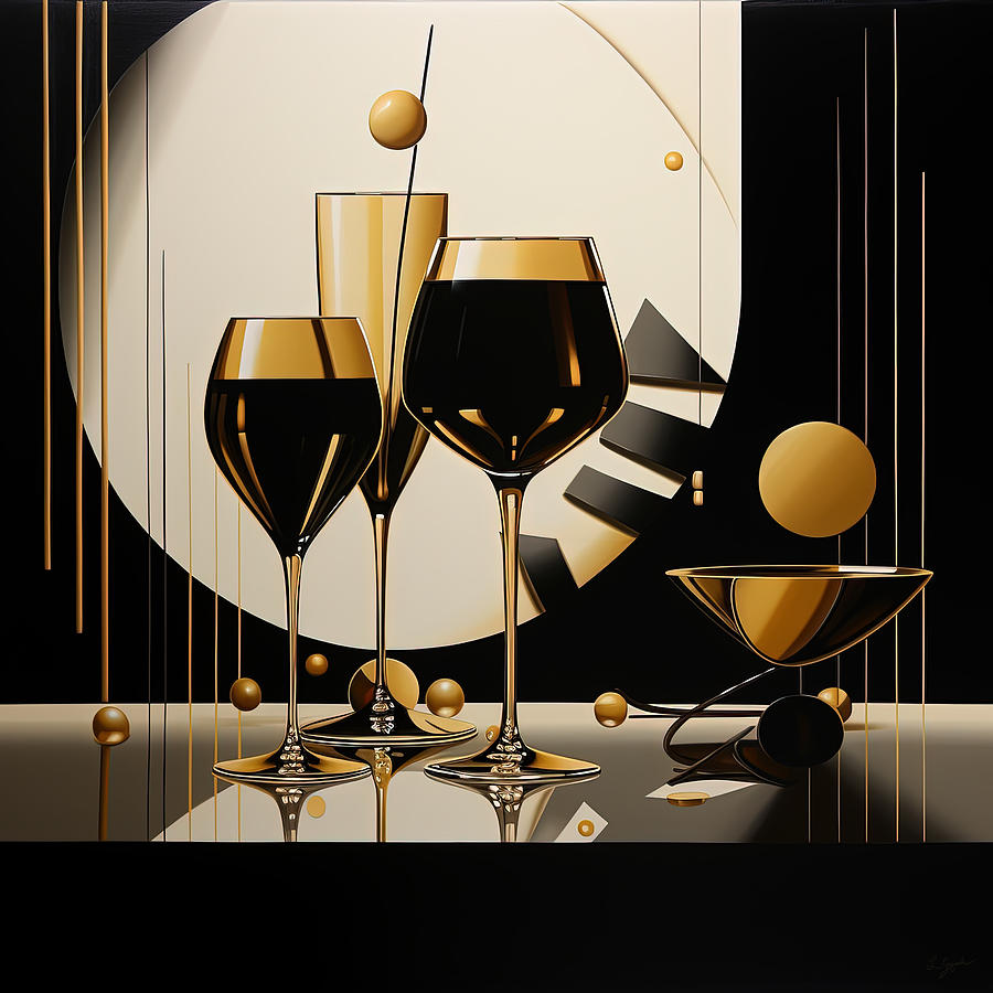 Modern Cocktail Art Painting