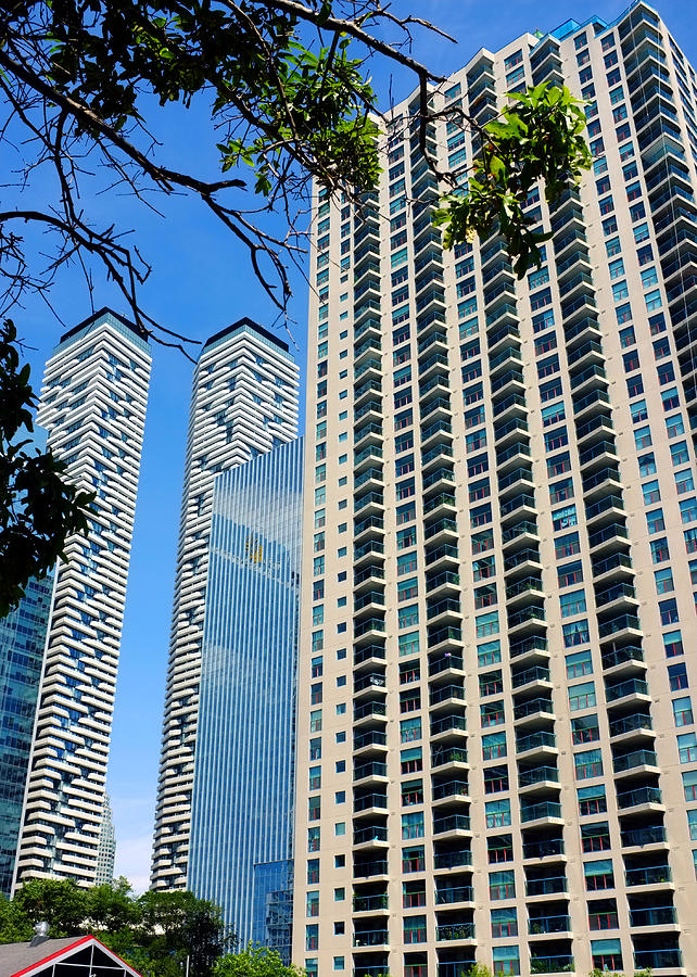 Modern Condo Buildings Photograph