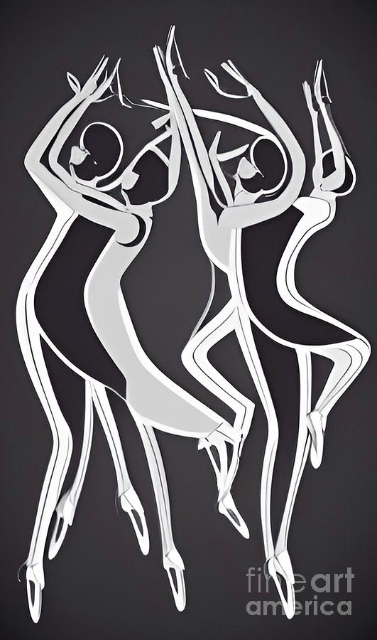 Modern Dance Digital Art by Julie Kaplan - Fine Art America