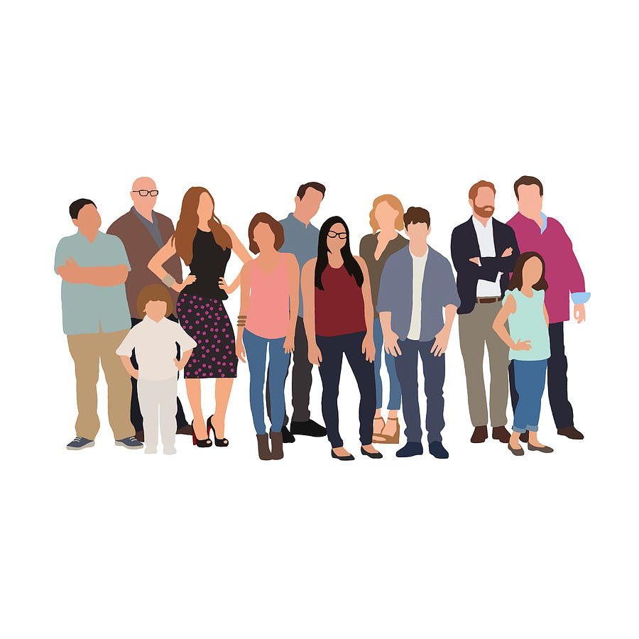 Modern Family Cast Drawing Painting by Lee Alexander | Pixels