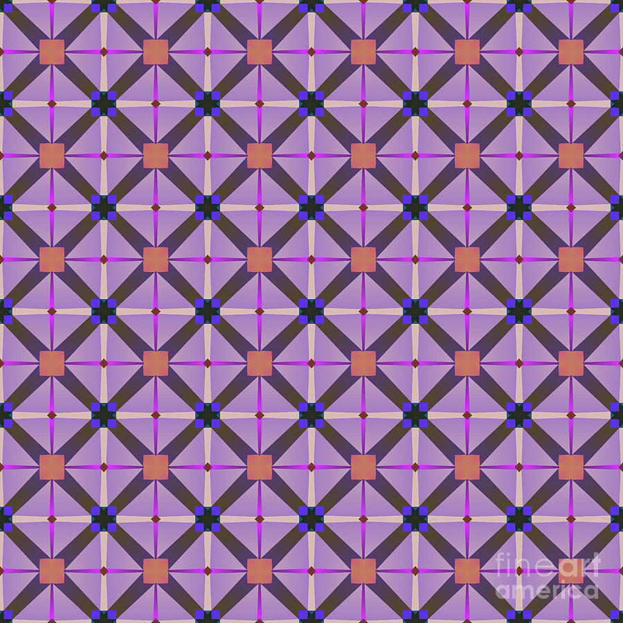 Modern Geometric Designer Pattern 2551 Digital Art by Philip Preston