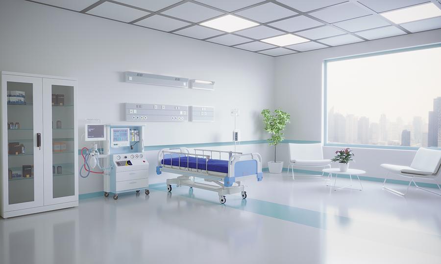 Modern Hospital Room Interior Photograph by Eoneren