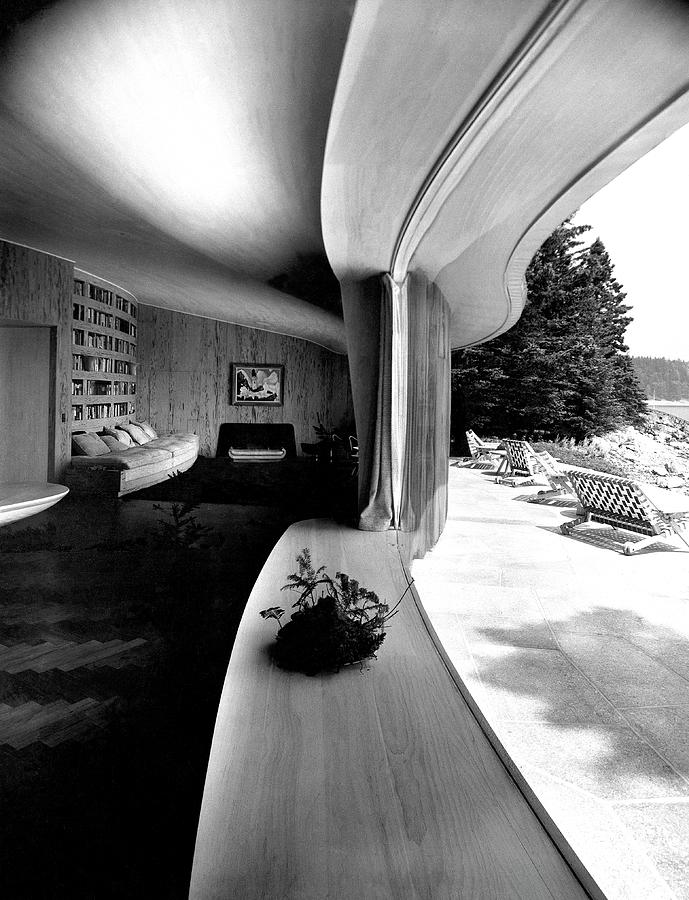 Modern House on Mount Desert Island, Maine Photograph by Serge Balkin