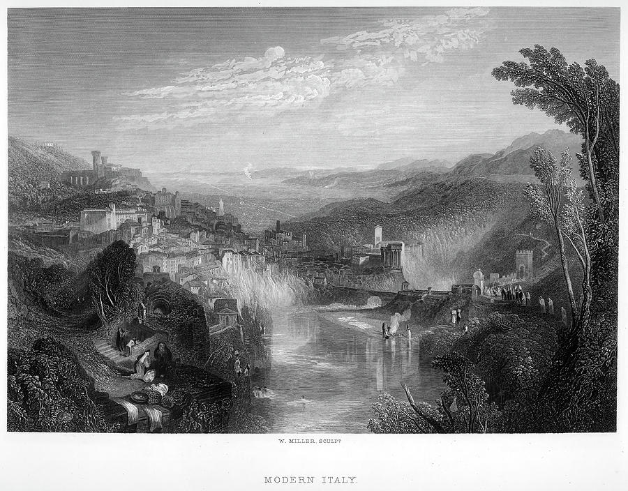 Modern Italy Engraving By William Miller After J M W Turner Painting