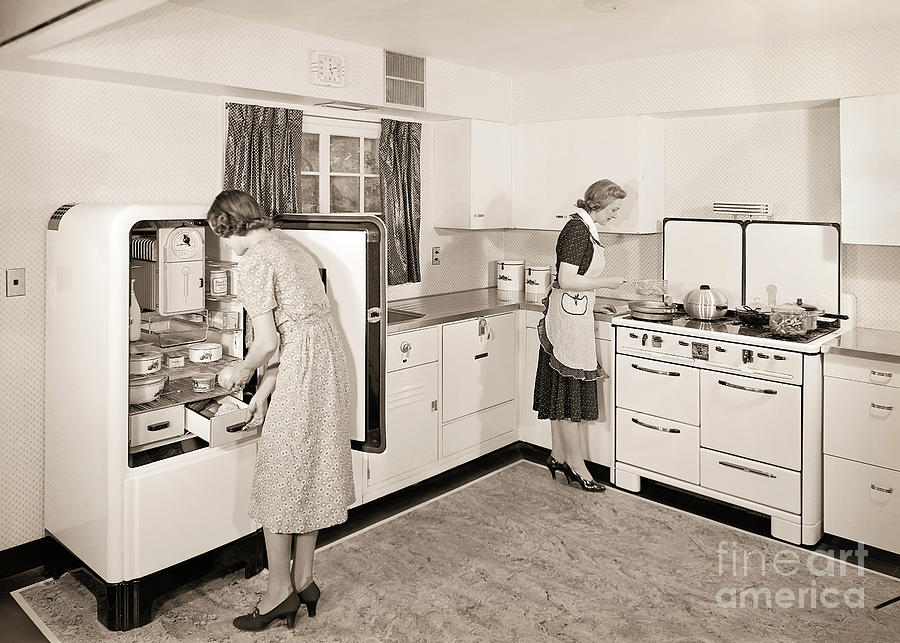 Modern Kitchen Appliances 1940s Photograph by Martin Konopacki Restoration