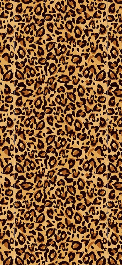 Modern Leopard Print Textile Pattern by Nicole Wilson
