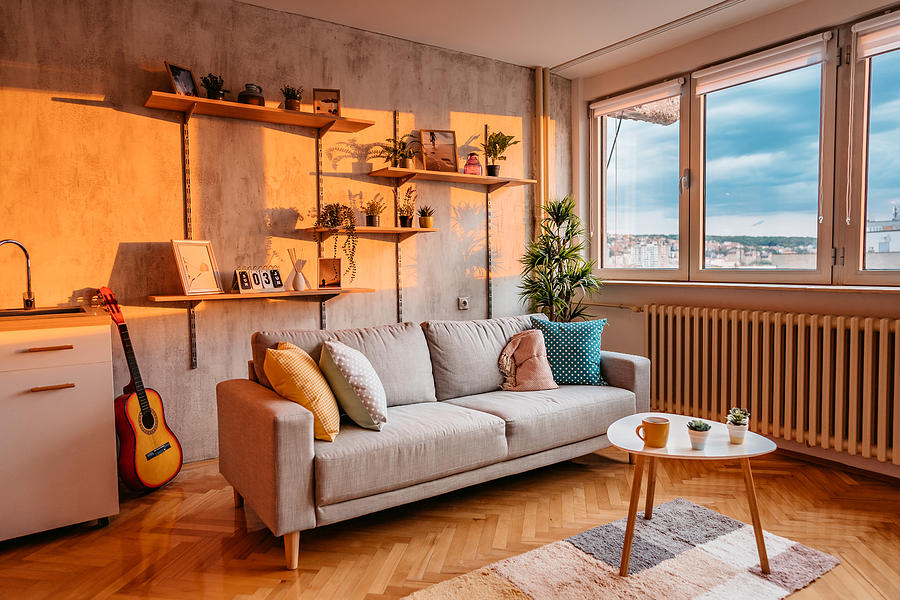 Modern living room interior Photograph by Urbazon