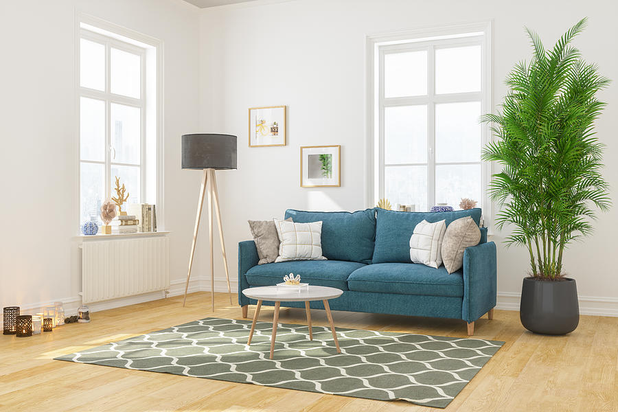 Modern Living Room Interior With Comfortable Sofa Photograph by Onurdongel