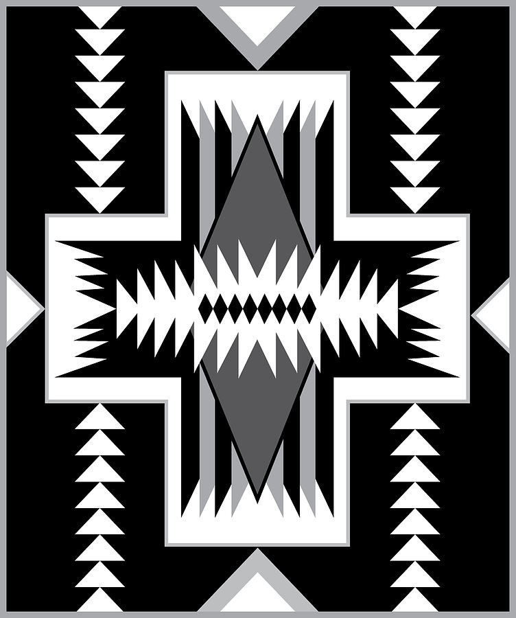 Modern Navajo Pattern Digital Art by Gary Grayson