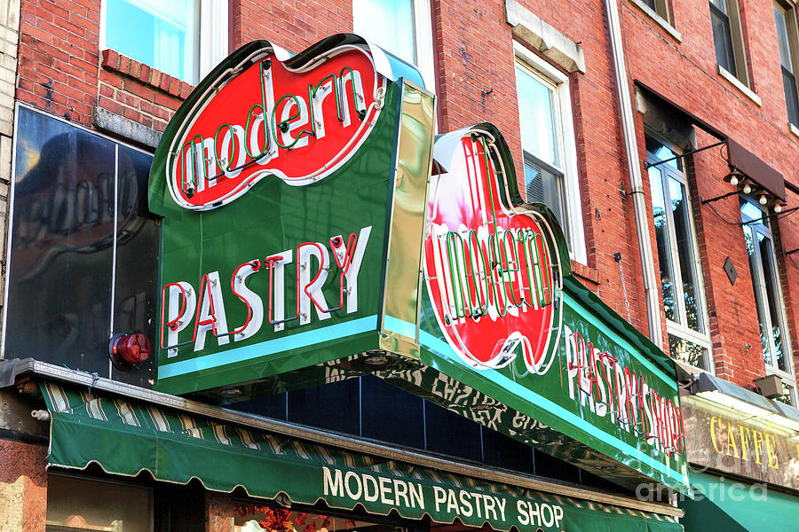 Modern Pastry Shop in Little Italy Boston Photograph by John Rizzuto