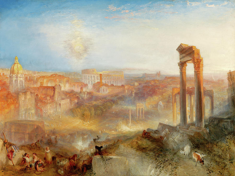Joseph Mallord William Turner Painting - Modern Rome, Campo Vaccino, c. 1839 by Joseph Mallord William Turner