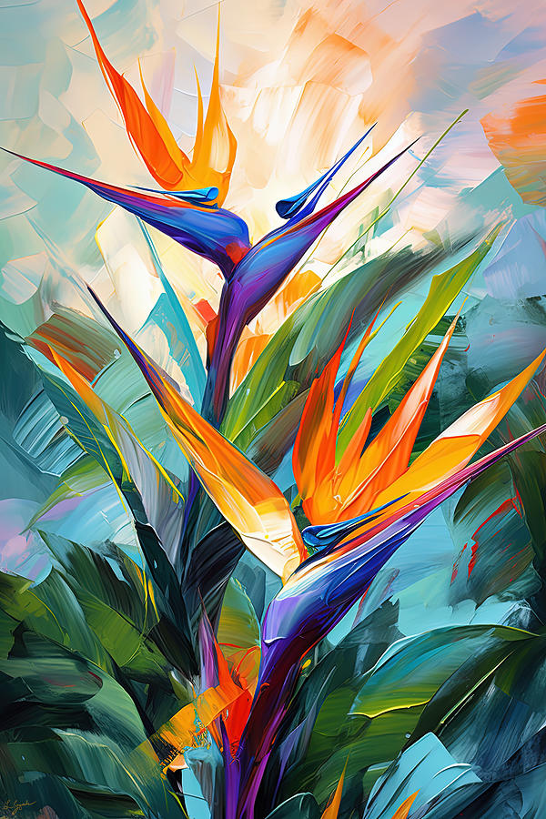 Modern Tropical Art Painting by Lourry Legarde