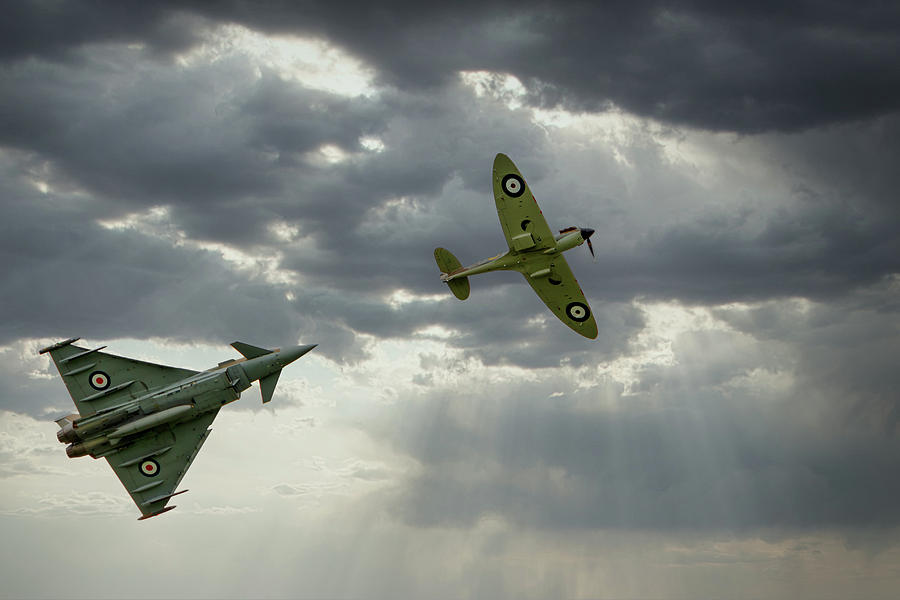 Modern vs Vintage Aircraft Photograph by Rick Deacon