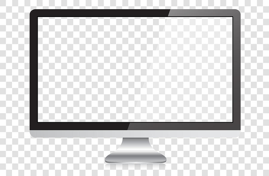 Modern Widescreen HD Desktop PC Monitor Drawing by Loops7