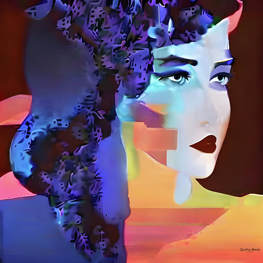 Modern Woman Abstract Digital Art by Cindys Creative Corner