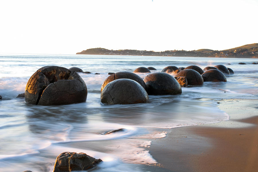 Tranquility - Moeraki Boulders, South Island. New Zealand Photograph by Earth And Spirit