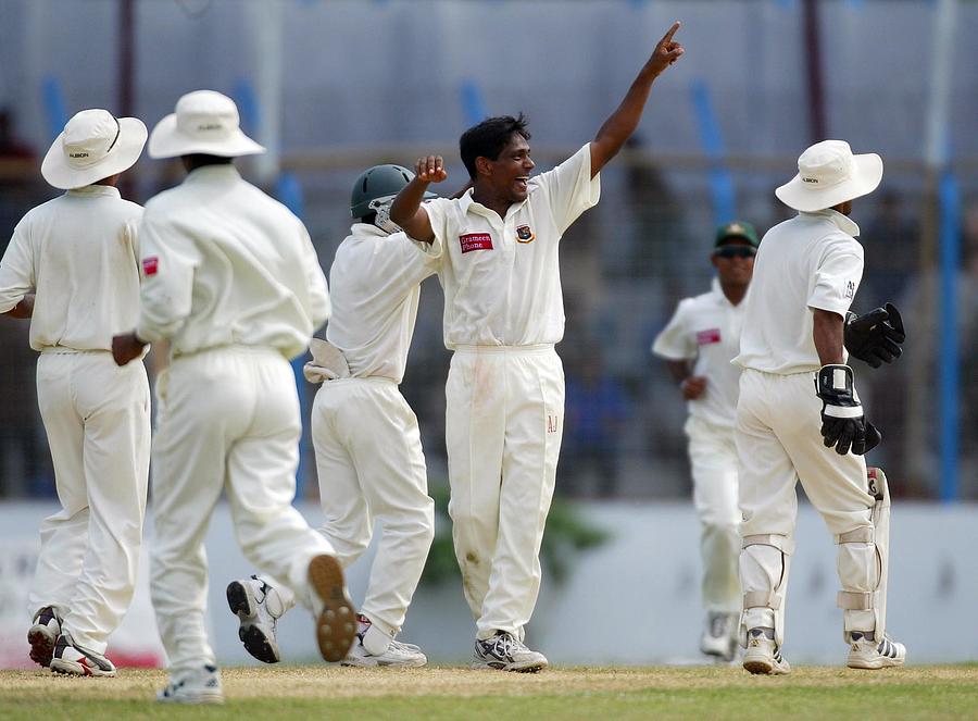Mohammad Rafique of Bangladesh celebrates Photograph by Clive Rose