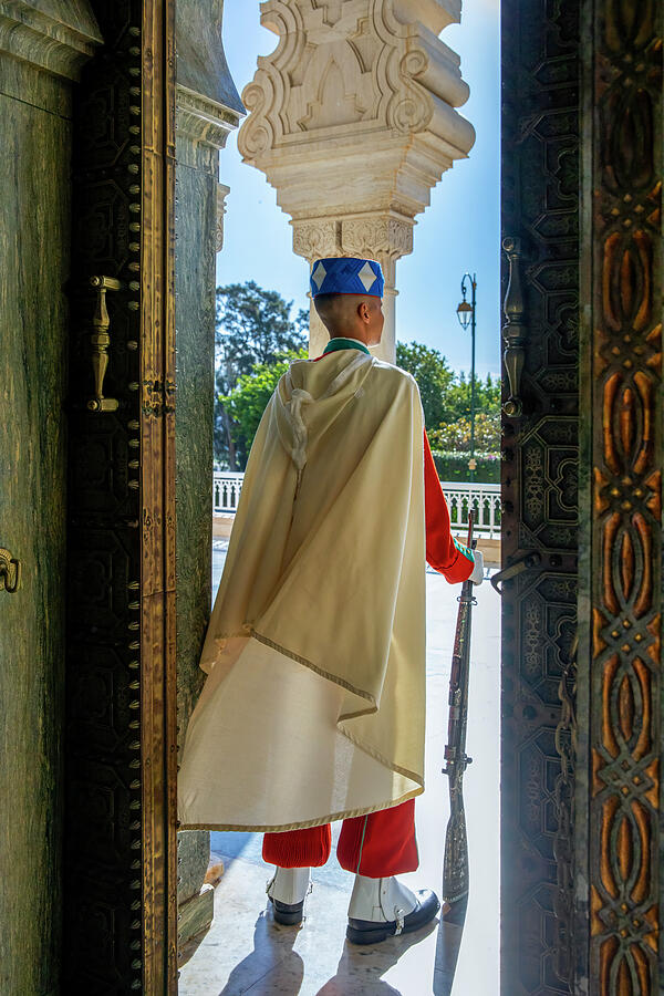 Mohammed 5 Mausoleum Guard Photograph by Bill Chardon Mohammed 5 Mausoleum Guard Photograph by Bill Chardon