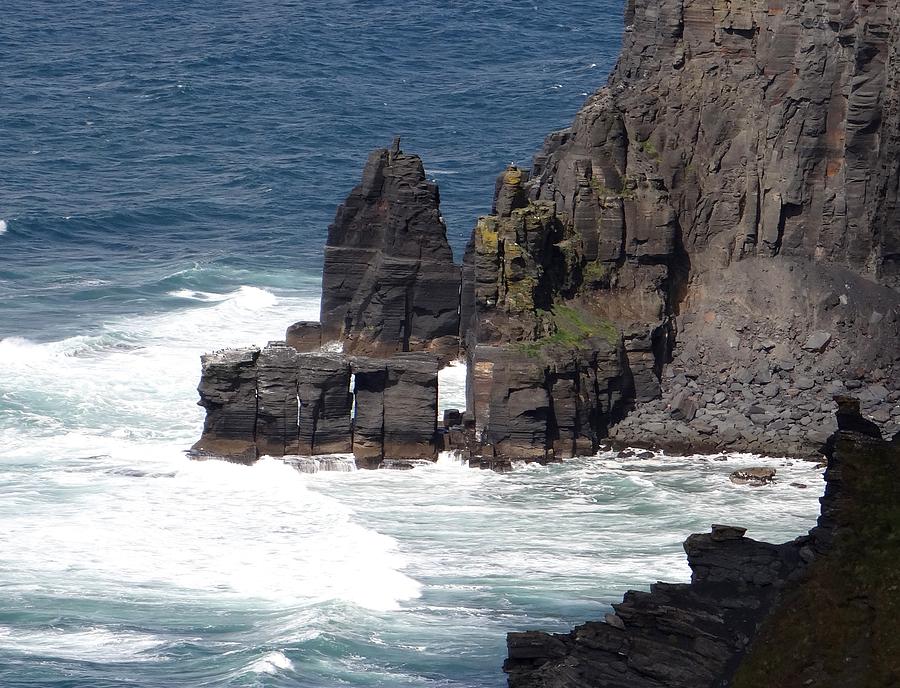 Moher Sea Stumps Photograph by Keith Stokes