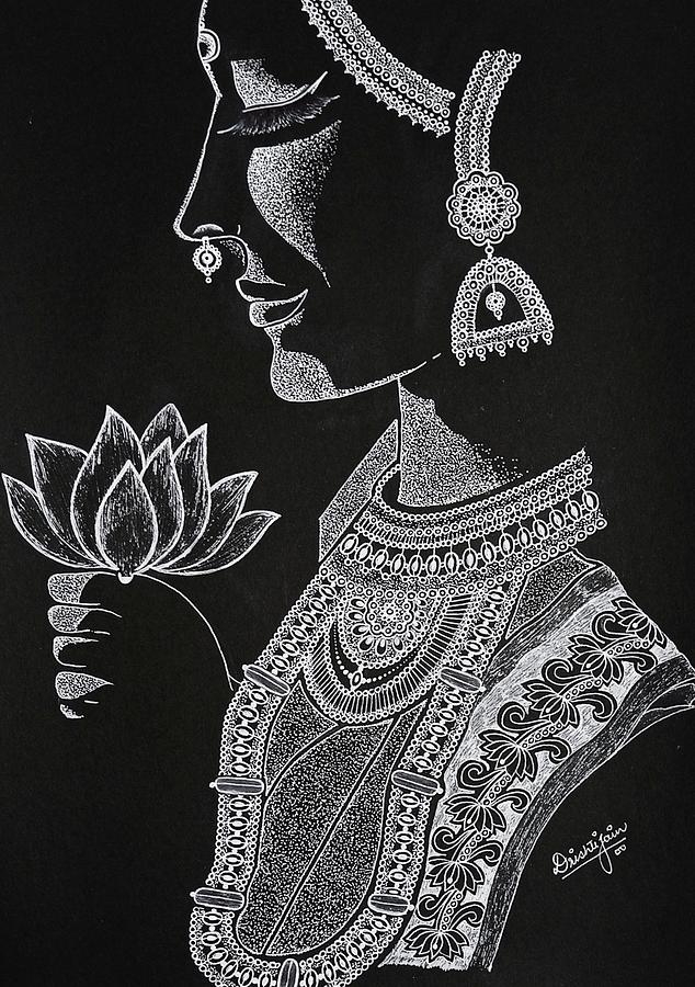 Mohini Drawing by Drishti Jain - Fine Art America