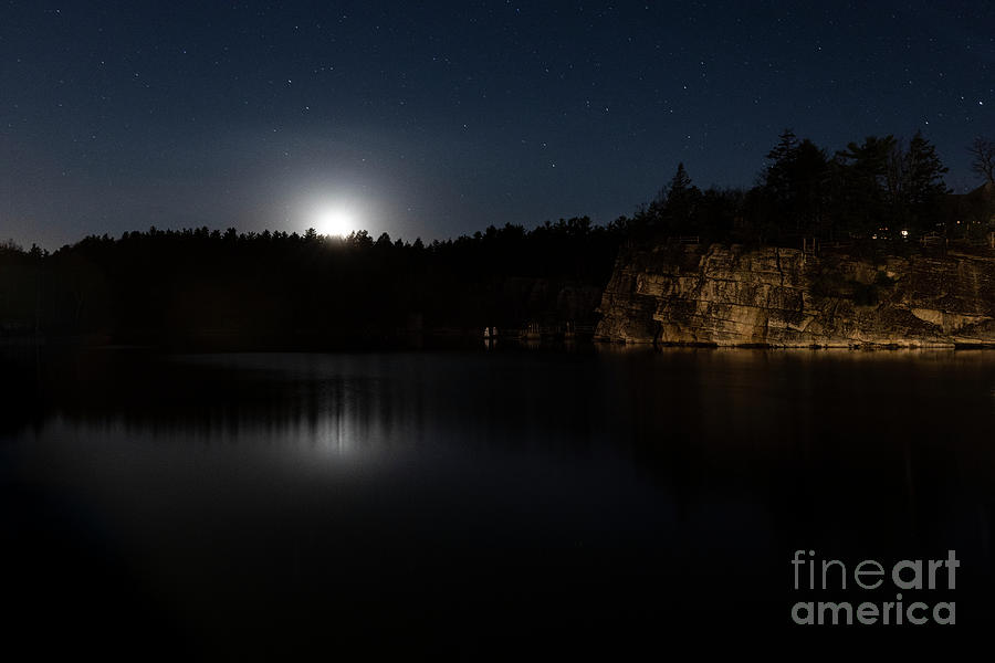 Mohonk Moonrise Photograph by Erin Marie Davis