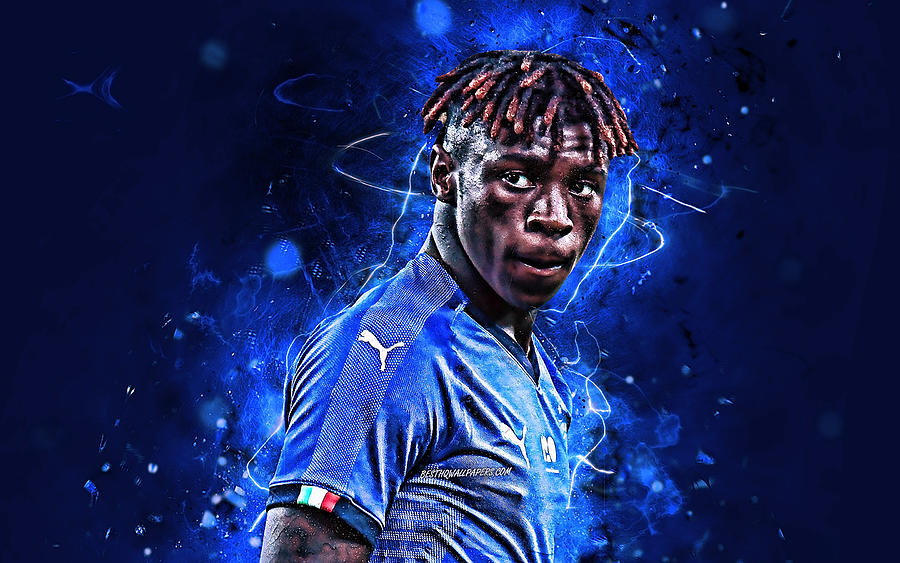 Moise Kean abstract art Italy National Team soccer footballers Moise ...