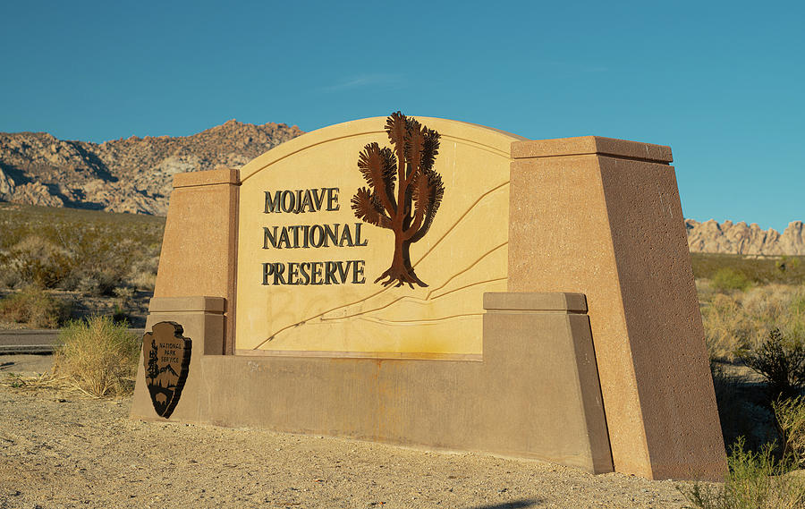 Mojave National Preserve Sign Photograph