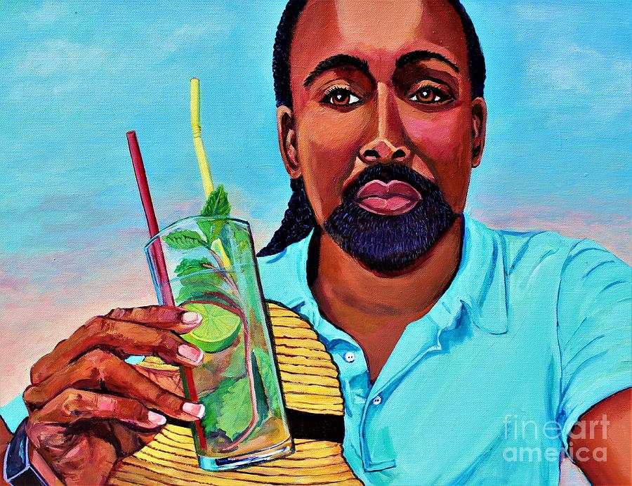 Mojito Mike Acrylic Painting Painting by Ecinja