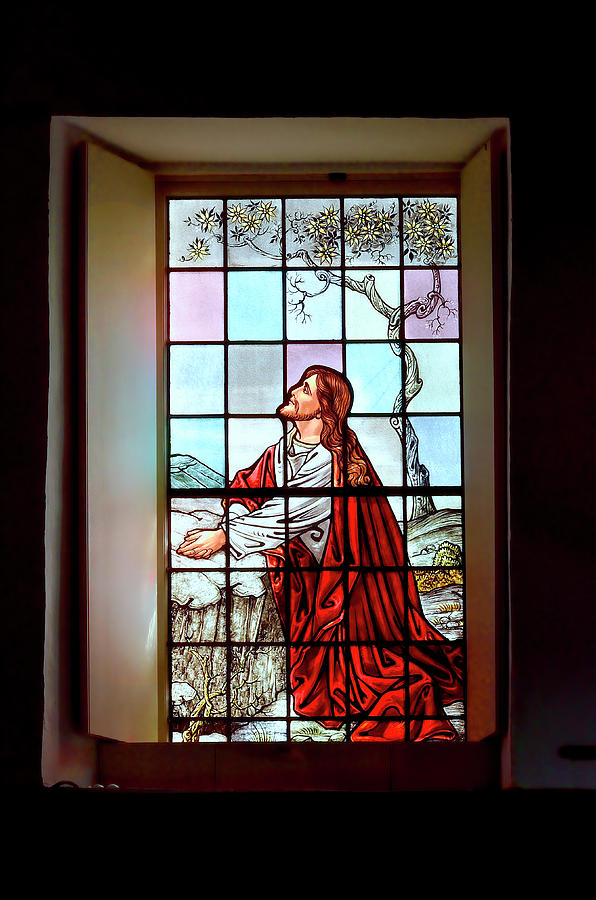 Mokuaikaua Church Stained Glass Window Photograph by David Lawson